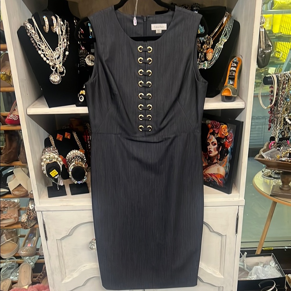 Calvin Klein Black Sleeveless Dress